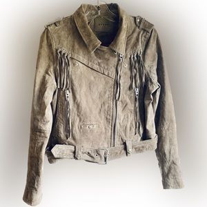 BLANKNYC Fringe Moto Jacket (large)